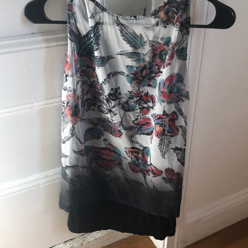 Topshop floral blouse